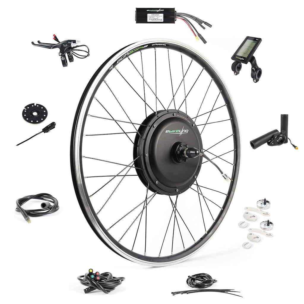 48V 700C Front 1200W Ebike Conversion Kit, Electric Bike Conversion Kit with Waterproof Components, Add on Electric Bike Kit for Effortless Cycling, High Performance, Durable and Reliable