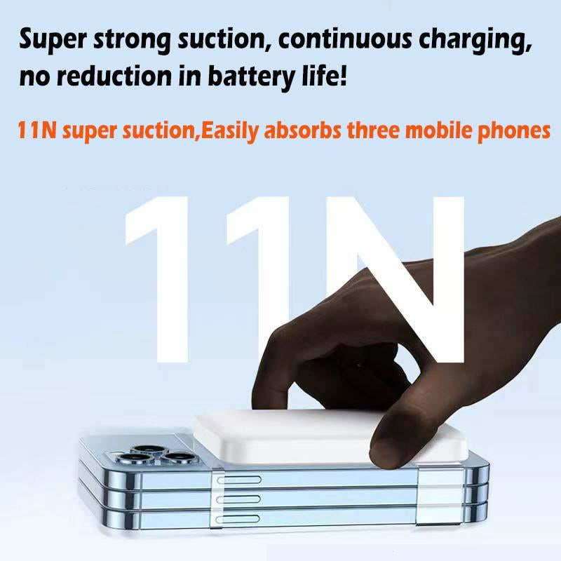 For Magsafe Power Bank 5000/10000Mah - Slim Magnetic Wireless Charger W/ USB-C for Iphone 11-15 Series
