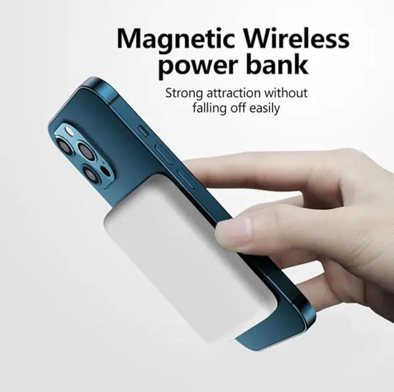For Magsafe Power Bank 5000/10000Mah - Slim Magnetic Wireless Charger W/ USB-C for Iphone 11-15 Series
